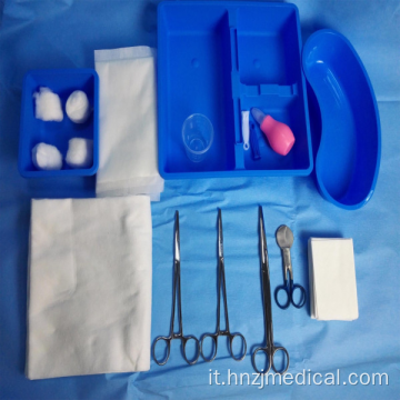 Kit monouso per parto chirurgico sterile